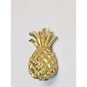 Small Gold Pineapple Lapel Pin | Golden Pineapple Good Luck Housewarming Gift